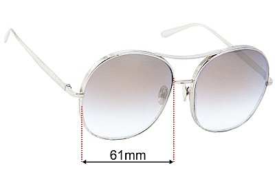 Chloe CE 128S Lentes de Repuesto 61mm wide 