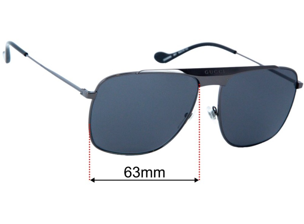 Sunglass Fix Lentes de Repuesto para Gucci GG0909S - 63mm Wide Sunglass Fix Lentes de Repuesto para Gucci GG0909S - 63mm Wide