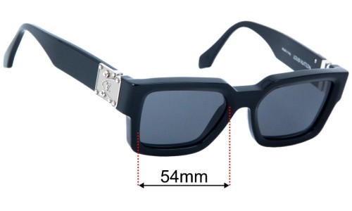 Louis Vuitton Match Z1414W Replacement Lenses 54mm wide 