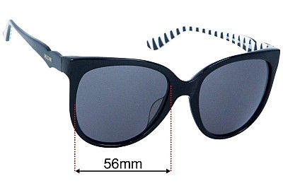 Moschino MO739S01SA Lentilles de Remplacement 56mm wide 