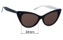 Sunglass Fix Ersatzgläser für Sunday Somewhere Piper The Beach People - 54mm Wide 