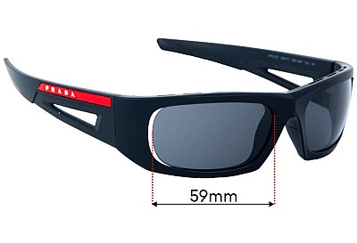 Prada SPS02Y Replacement Lenses 59mm wide 