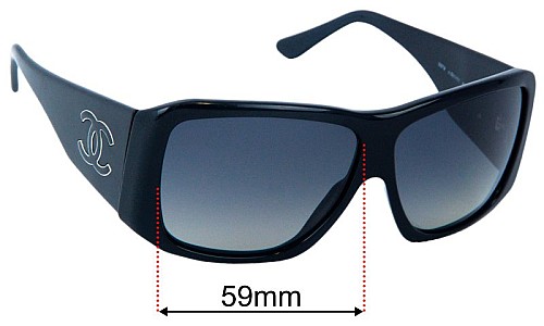 Chanel 5079 Replacement Lenses 59mm wide 