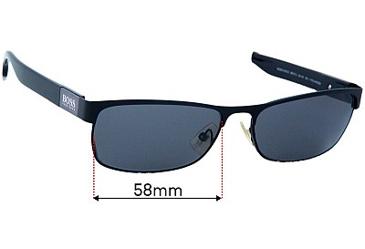 Hugo Boss 0413/S Replacement Lenses 58mm wide 
