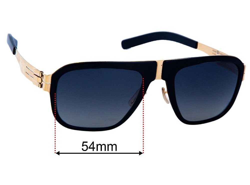 Sunglass Fix Lentes de Repuesto para IC! Berlin M8 Pappelplatz - 54mm Wide Sunglass Fix Lentes de Repuesto para IC! Berlin M8 Pappelplatz - 54mm Wide