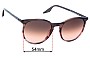 Sunglass Fix Replacement Lenses for Ray-Ban RB2204 - 54mm Wide 
