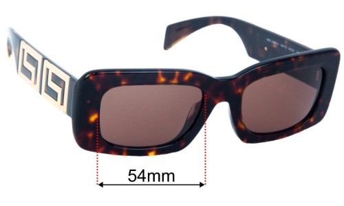 Versace MOD 4444-U Ersatzlinsen 54mm wide 