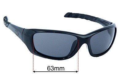 Wiley X Gravity Lentes de Repuesto 63mm wide 