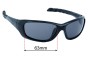Sunglass Fix Ersatzgläser für Wiley X Gravity - 63mm Wide 
