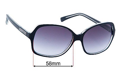 Calvin Klein R735S Replacement Lenses 58mm wide 