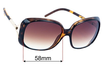 Burberry B 4068 Replacement Lenses 58mm wide 