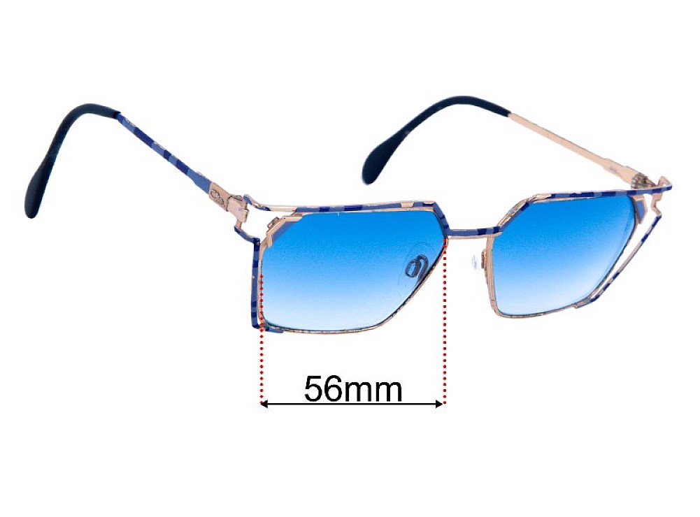 Sunglass Fix Replacement Lenses for Cazal Mod 250 56mm Sunglass Fix Replacement Lenses for Cazal Mod 250 56mm
