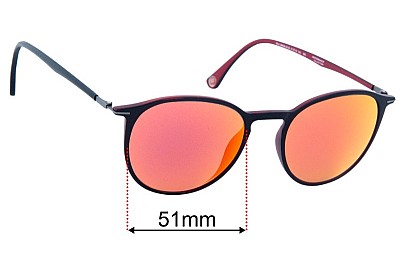 Jaguar Mod. 36808 Replacement Lenses 51mm wide 