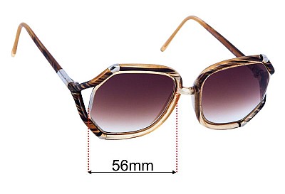 Ted Lapidus TL 1042 Replacement Lenses 56mm wide 