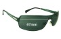 Sunglass Fix Lentilles de Remplacement pour Giorgio Armani GA 747/S - 67mm Wide 