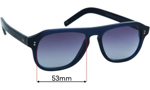 Sunglass Fix Replacement Lenses for Cutler and Gross of London 0822 - 53mm Wide Sunglass Fix Replacement Lenses for Cutler and Gross of London 0822 - 53mm Wide