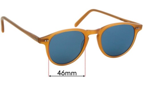 Sunglass Fix Replacement Lenses for David Marc Pezzi - 46mm Wide 