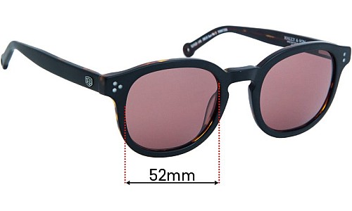 Sunglass Fix Lentilles de Remplacement pour Deus Ex Machina Sun Rx 3 - 52mm Wide 