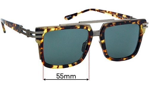 Sunglass Fix Replacement Lenses for Frency & Mercury Normandy - 55mm Wide 