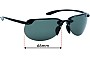 Sunglass Fix Ersatzgläser für Maui Jim MJ414 Hapuna - 66mm Wide 
