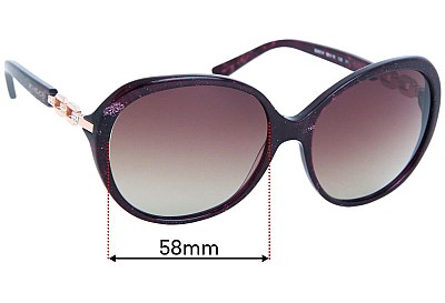 Michael Kors MK2008B Andorra Lentilles de Remplacement 58mm wide 