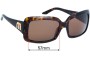 Sunglass Fix Lentilles de Remplacement pour Miu Miu SMU16G - 57mm Wide 