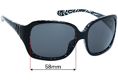 Oakley Unfaithful OO2029 Ersatzlinsen 58mm wide 