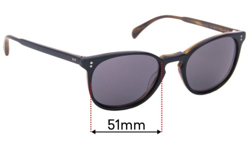 Sunglass Fix Ersatzgläser für Oliver Peoples OV5298SU Finley Esq - 51mm Wide Sunglass Fix Ersatzgläser für Oliver Peoples OV5298SU Finley Esq - 51mm Wide