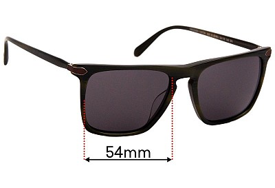 Oliver Peoples OV5354SQ Rue De Sevres Replacement Lenses 54mm wide 