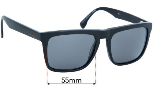 Sunglass Fix Replacement Lenses for Quiksilver QS Sun Rx 111 - 55mm Wide 