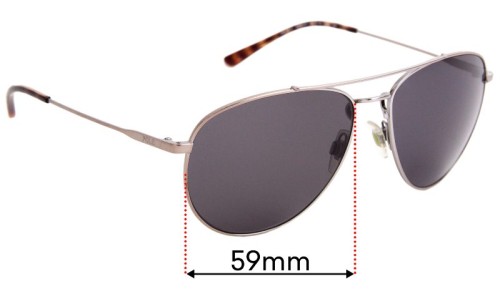 Sunglass Fix Ersatzgläser für Polo Polo PH 3111 - 59mm Wide 