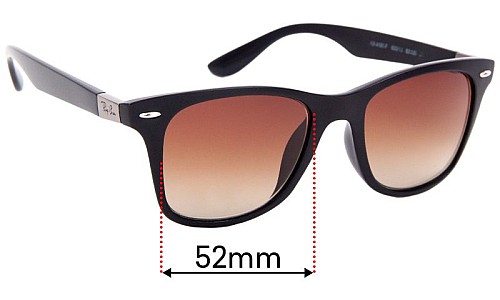 Ray Ban RB4195-F Ersatzlinsen 52mm wide 