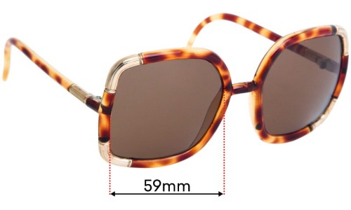 Sunglass Fix Replacement Lenses for Ted Lapidus TL 0701 - 59mm Wide 