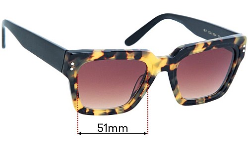 Sunglass Fix Lentilles de Remplacement pour TeddysOriginals Rx 7 - 51mm Wide 