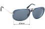 Sunglass Fix Ersatzgläser für Tom Ford Robbie TF286 - 61mm Wide 