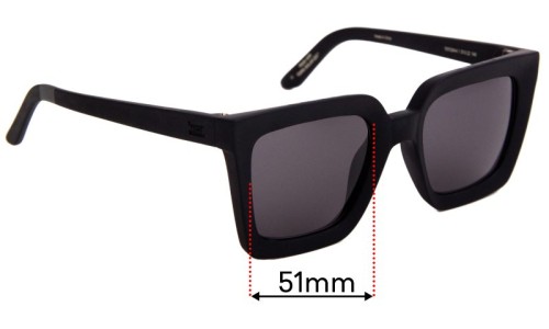 Sunglass Fix Replacement Lenses for Toms  Zuma - 51mm Wide 