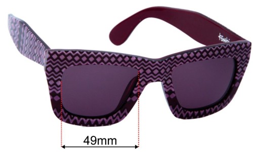 Ksubi Atik Lentilles de Remplacement 49mm wide 