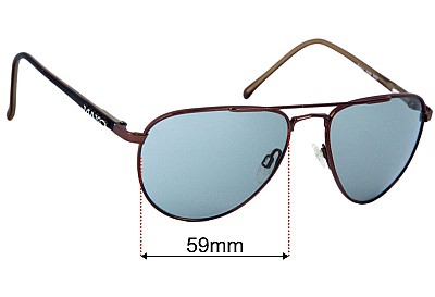 Mako Poison 9488 Replacement Lenses 60mm wide 