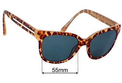 Alex Perry AP Sun Rx 27 Replacement Lenses 55mm wide 