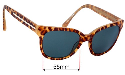 Alex Perry AP Sun Rx 27 Replacement Lenses 55mm wide 