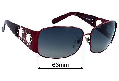 Salvatore Ferragamo 1155-B  Lentes de Repuesto 63mm wide 
