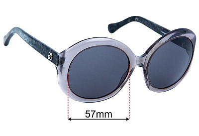Balenciaga BAL 0123/S Ersatzlinsen 57mm wide 
