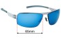 Sunglass Fix Lentes de Repuesto para IC! Berlin Faris  - 65mm Wide 