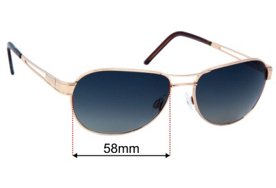 Maui Jim MJ229-16 Mahina Lentilles de Remplacement 58mm wide 