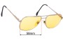 Sunglass Fix Lentes de Repuesto para Menrad MOD 897 - 58mm Wide 