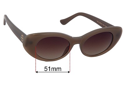 Anine Bing Ojai Replacement Lenses 51mm wide 
