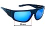 Sunglass Fix Lentilles de Remplacement pour Arnette Heist 3.0 AN4304 - 63mm Wide 