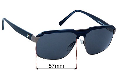 BMW B6527 Replacement Lenses 57mm wide 