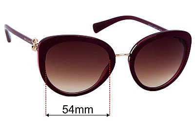 Bvlgari 8226-B Lentes de Repuesto 54mm wide 