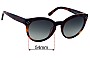 Sunglass Fix Lentes de Repuesto para Chloe CE 691S - 54mm Wide 